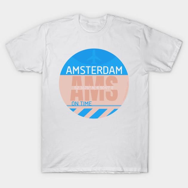 AMS Amsterdam symbol 2 T-Shirt by Woohoo